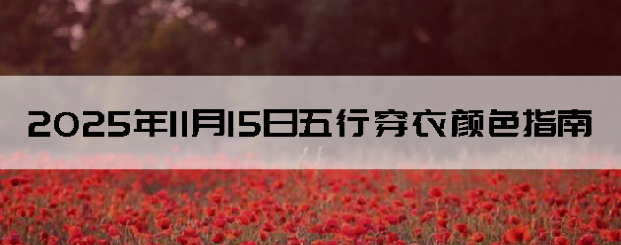 2025��11��15�����д�����ɫָ��