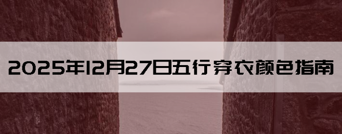 2025��12��27�����д�����ɫָ��