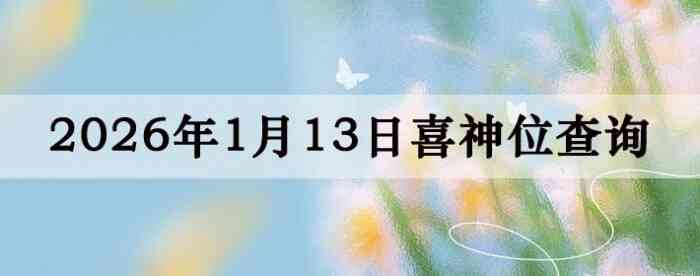 2026��1��13��ϲ��λ��ϸ����