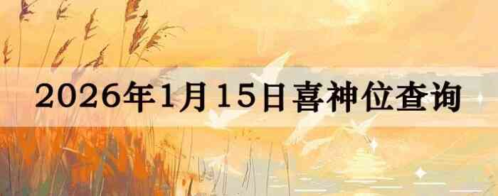 2026��1��15��ϲ��λ��ϸ����