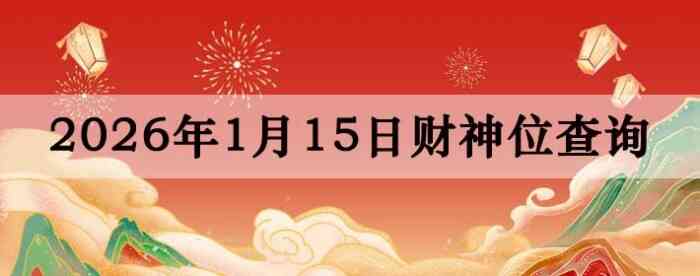 2026��1��15�ղ���λ��ѯָ��