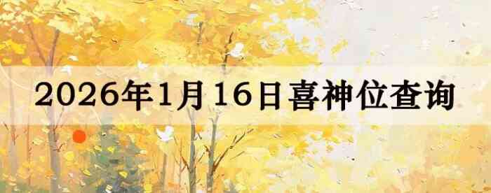 2026��1��16��ϲ��λ��ϸ����