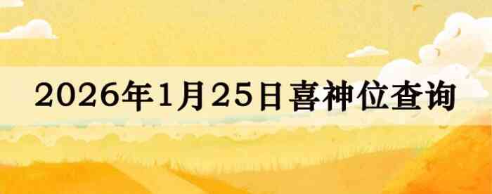 2026��1��25��ϲ��λ��ϸ����