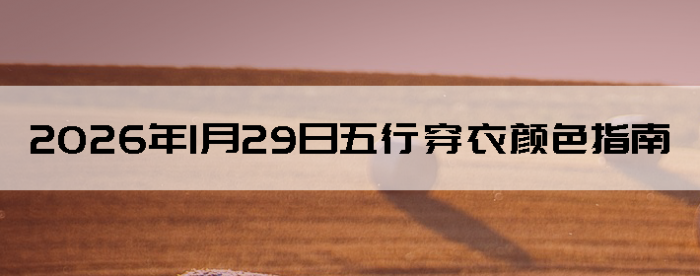 2026��1��29�����д�����ɫָ��