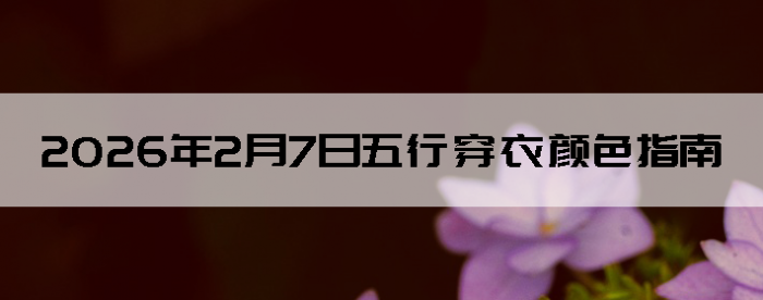 2026��2��7�����д�����ɫָ��