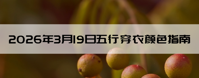 2026��3��19�����д�����ɫָ��