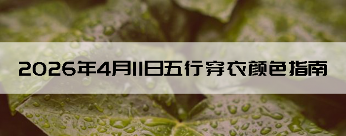 2026��4��11�����д�����ɫָ��