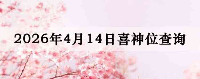 2026��4��14��ϲ��λ��ϸ����