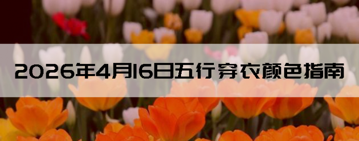 2026��4��16�����д�����ɫָ��