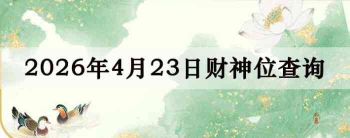 2026��4��23�ղ���λ��ѯָ��