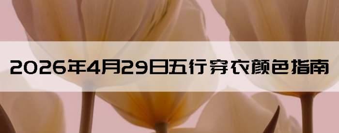 2026��4��29�����д�����ɫָ��