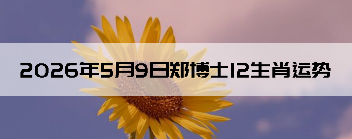 2026��5��9��֣��ʿ12��Ф����