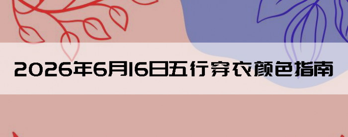 2026��6��16�����д�����ɫָ��