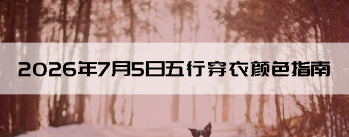2026��7��5�����д�����ɫָ��