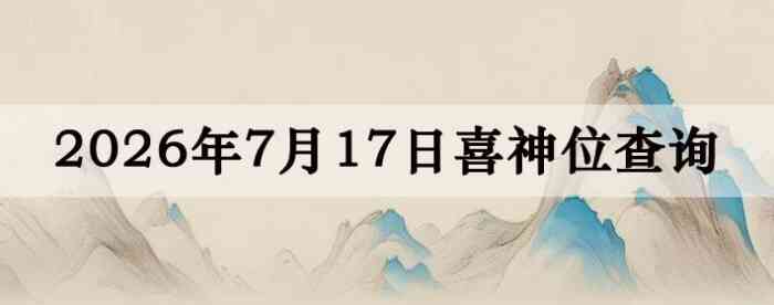2026��7��17��ϲ��λ��ϸ����