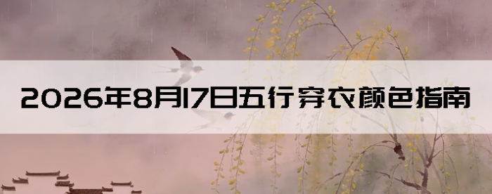 2026��8��17�����д�����ɫָ��