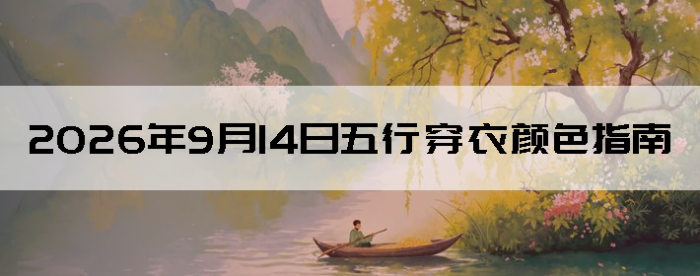 2026��9��14�����д�����ɫָ��