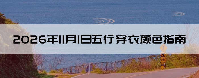 2026��11��1�����д�����ɫָ��