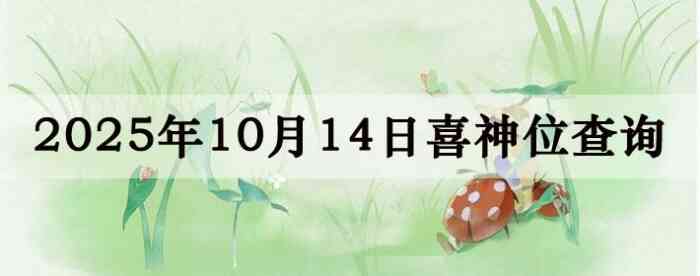 万年历喜神方位,今日喜神方位查询,10月14日喜神方位