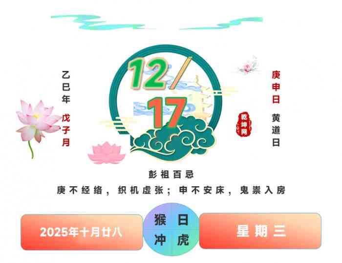 2025年12月17日搬家,搬家吉日,搬家黄道吉日