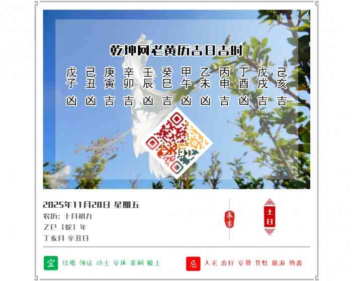 看黄历知吉凶,2025年吉日吉时查询,12月28日黄历吉日