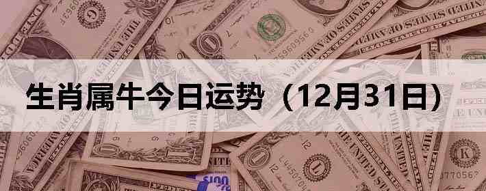 ��Ф��ţ�������ƣ�12��31�գ�