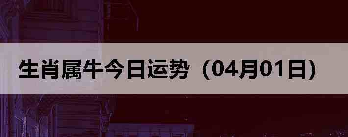 ��Ф��ţ�������ƣ�04��01�գ�