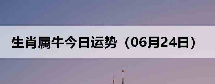 ��Ф��ţ�������ƣ�06��24�գ�