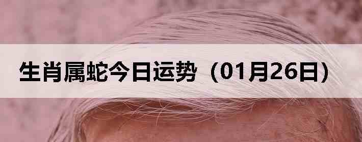 ��Ф���߽������ƣ�01��26�գ�